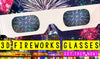 Fireworks 3D Glasses - Patriotic - 50 Pack
