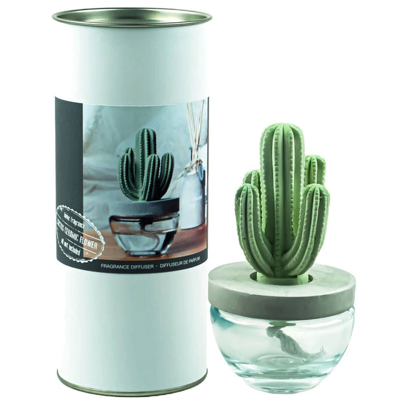 Cactus - Saguaro Cactus ceramic diffuser gift set -100ml
