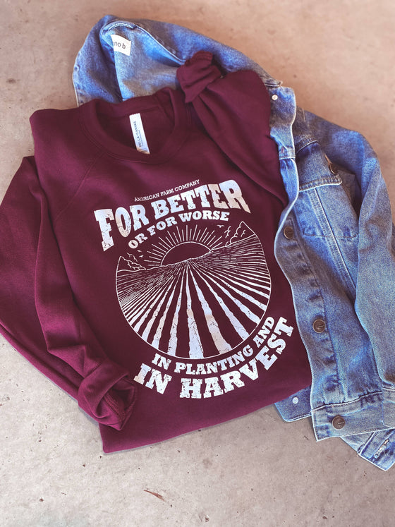 Western 'For Better or Worse' Crewneck