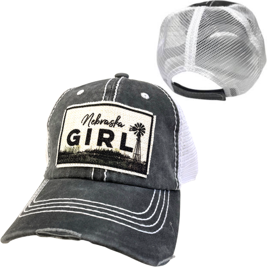 NEBRASKA GIRL PONYTAIL AND UNISEX HATS