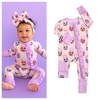 Emmy RUFFLE ZIP Bamboo Halloween Pumpkins Baby Outfit