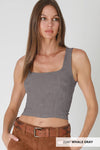 NS8396 - Double Lace Square Crop Top