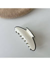 Beau - Textured Acetate Fiber Contrast Edge Claw Clip