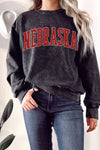 NEBRASKA PUFF MINERAL GRAPHIC TERRY SWEATSHIRT
