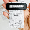 Thank You Gifts Vegan Leather Hair Clip - Made My Day Card
