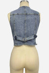 Button-Front V-Neck Vest