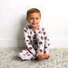 Brady Football 2-Piece Bamboo Set Kids Pajamas