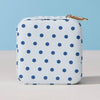 Polka Dot Pattern Print Portable Square Jewelry Box