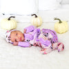 Emmy RUFFLE ZIP Bamboo Halloween Pumpkins Baby Outfit