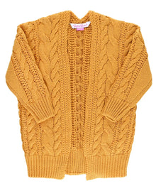  Honey Chunky Knit Open Style Cardigan