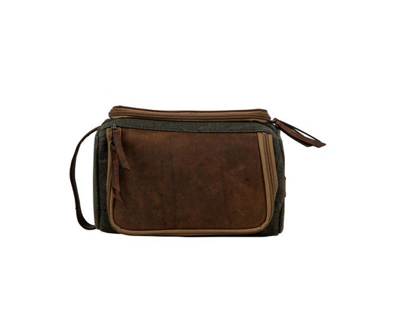 Cotton and Leather  Men Accessories Bag