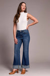 Brooke Palazzo Jeans w/Cuffs