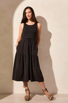  Mixed Media Black Dress