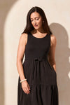 Mixed Media Black Dress