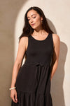 Mixed Media Black Dress