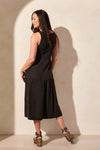 Mixed Media Black Dress