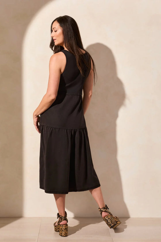 Mixed Media Black Dress
