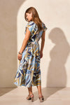 Short Sleeved V-Neck Tiered Dress