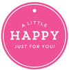 A Little Happy Circle  Die-cut Gift Tags | Hot Pink