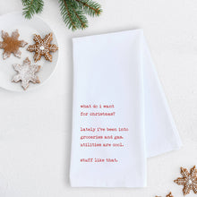  Groceries And Gas - Tea Towel - Christmas Décor