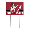 18x24 Lawn SN Stork Nebraska Cornhuskers