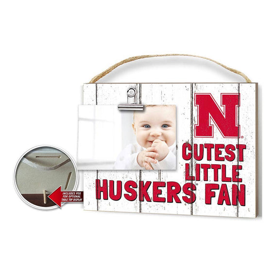 Cutest Little Weathered Photo Frame Nebraska Cornhuskers