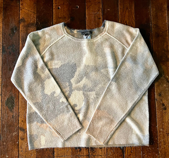 Reversible Printed Crew Neck Sweater