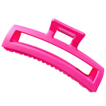  Hot Pink Curved Cutout Claw Clip