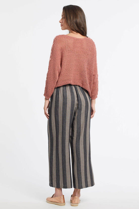 Pull-on Crop Pant w/ Elastic Waistband