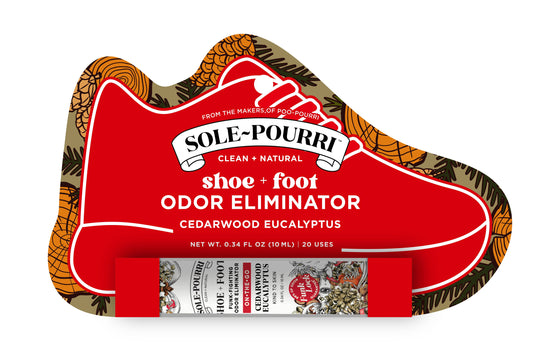 Sole~Pourri Shoe + Foot Odor Eliminator Spray Cedarwood 10mL