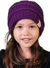 Kids No Pom Beanie (Purple)