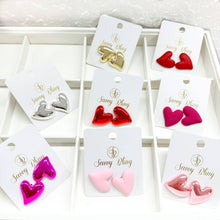  Chunky Heart Valentine Earrings