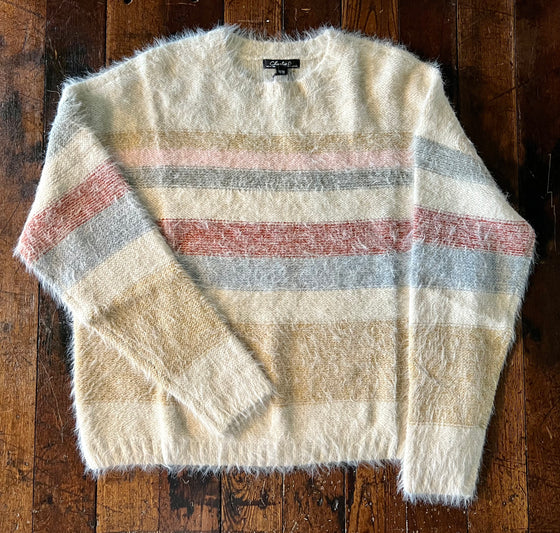 Striped Hairy Yam Sweater