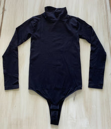  Turtle Neck Bodysuit - Black