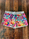 Psychedelic Collage Shorts - Girls