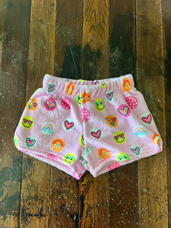 Sunshine Funshine Plush Pajama Shorts - Girls