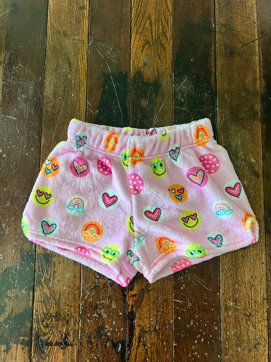 Sunshine Funshine Plush Pajama Shorts - Girls