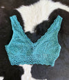 Grass Lace Tank Bralette