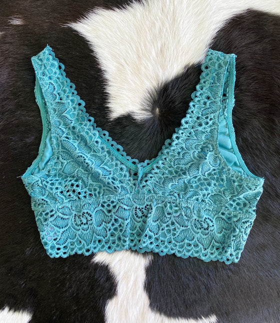 Grass Lace Tank Bralette