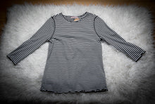  Striped 3/4 Sleeve Top