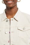 Long Sleeve Button Front Jacket - Birch