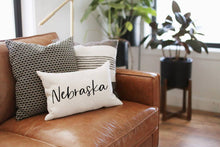  Nebraska Pillow, State Pillow, Custom Throw Pillow, NE Gift