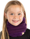 Kids Fleece Lined Scarf - Purple