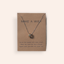  Make a Wish Hollow Double Bead Necklace