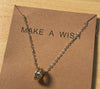 Make a Wish Hollow Double Bead Necklace