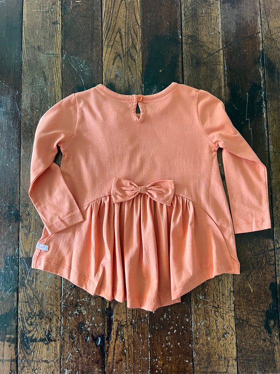 Cider Long Sleeve Bow-Back Top - Girls