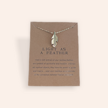  Light as a Feather Charm Necklace