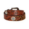 Fanciful Hand-Tooled Leather Belt